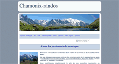 Desktop Screenshot of chamonix-randos.com