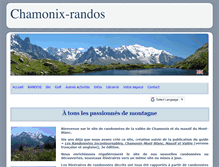 Tablet Screenshot of chamonix-randos.com
